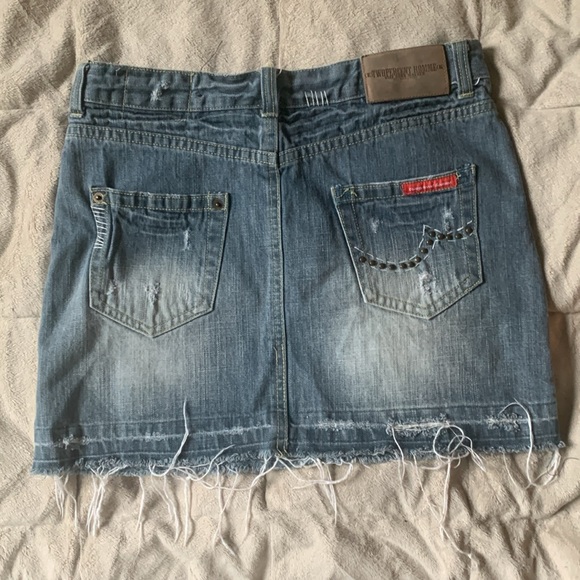 Two percent homme, denim mini skirt, y2k - Picture 2 of 8